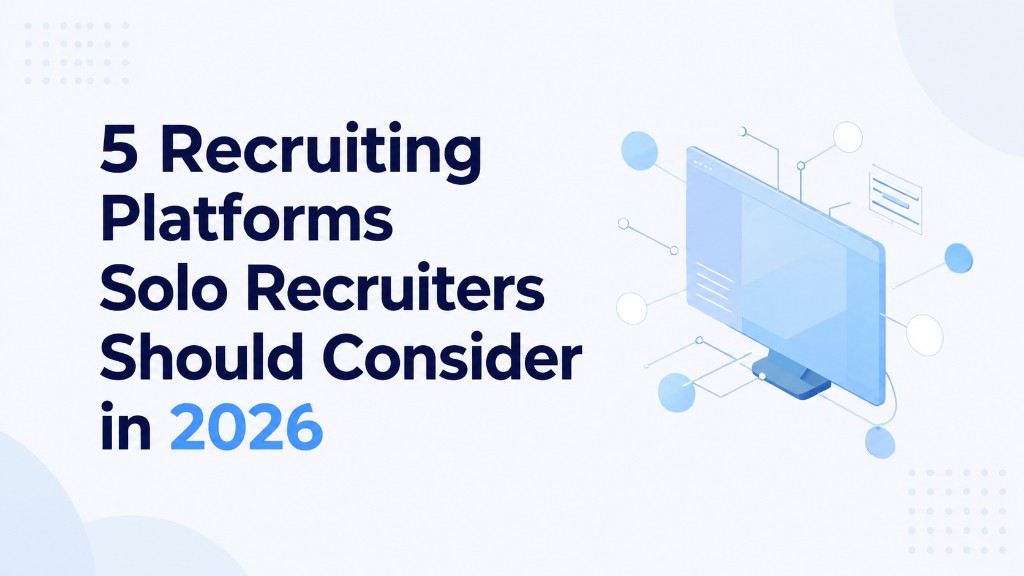 5 Recruiting Platforms Solo Recruiters Should Consider in 2026